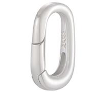 Beebeecraft 1 Scatola S925 Anelli A Molla in Argento Sterling Chiusura A Molla Ovale Chiusura A Molla in Metallo Chiusura di Collegamento per Collana Chiusura Accorciatrice per Bracciale Cavigliera