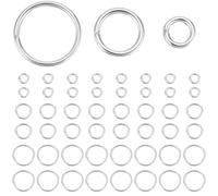 Beebeecraft 1000 pz Anelli di Congiunzione da 4/6/8mm 304 Anelli di Congiunzione Aperti in Acciaio Inossidabile Calibro 20 per La Creazione di Gioielli Forniture per Lavori Artigianali Fai da Te