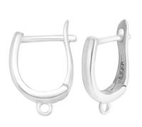 Beebeecraft 2 Paia di Risultati di Orecni A Cero 925 Ganci per Orecni In Argento Sterling con Leva Sul Retro per La Creazione di Gioielli Regali Fai Da Te