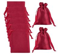 Beebeecraft 30 pz. Piccoli Sacchetti per Gioielli In Raso Mini Sacchetti Regalo In Stoffa con Cordoncino 9x7cm Rettangolari per Bomboniere per Gioielli Anelli Orecchini Feste di Compleanno Regali