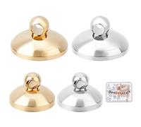 Beebeecraft 40 pz 2 Misure Bead cap Ciondolo Barre 24K Gold & 925 Sterling Silver Placcato Occhio Pin Barre Ciondolo Perla Connettore per Ciondolo Collana Creazione di Gioielli