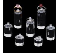Beebeecraft 7 Pezzo Porta Anelli Trasparente 7 Stili Espositore per Gioielli in Acrilico Vetrina per Anelli Espositore per Gioielli Porta Gioielli Porta Anelli per Fiere Bancone per Anelli