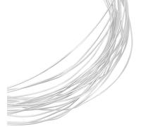 Beebeecraft Filo d'Argento da 0.3mm e 29 Gauge 925 Filo in Argento Sterling 3M Rotondo per Gioielli Artigianali con 2 Pezzi di Panno Lucidante in Pelle Scamosciata per Avvolgere Il Gioielli