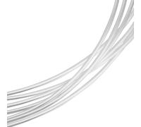 Beebeecraft Filo d'Argento da 0.8mm e 20 Gauge 925 Filo in Argento Sterling 1M Rotondo per Gioielli Artigianali con 2 Pezzi di Panno Lucidante in Pelle Scamosciata per Avvolgere Il Filo Gioielli