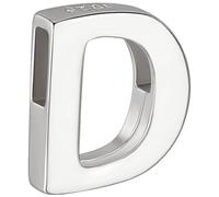 Beebeecraft Perlina con Lettera D In Argento Sterling Lettera Maiuscola Alfabeto Perlina con Iniziale Collana Braccialetto Ciondolo per La Creazione di Gioielli