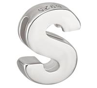 Beebeecraft Perlina con Lettera Lettera S In Argento Sterling Lettera Maiuscola Alfabeto Perlina con Iniziale Collana Braccialetto Ciondolo per La Creazione di Gioielli