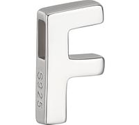 Beebeecraft Perlina Lettera Lettera F In Argento Sterling con Lettera Maiuscola Perlina Alfabeto Iniziale Collana Braccialetto Ciondolo per La Creazione di Gioielli