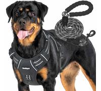 Beebiepet Pettorina tattica resistente per cani di taglia grande, anti-tiro, regolabile, riflettente, per addestramento di servizio, facile controllo, gilet militare K9 per cani da lavoro, taglia XL