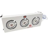 Beech Lane Ventilatore a pinna per frigorifero da 12 V, tre ventole massimizzano il flusso d'aria, si attacca alle alette dell'evaporatore, previene l'accumulo di ghiaccio