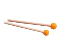 Beech wood mallets with rubber heads produce clear, balanced tones for perc