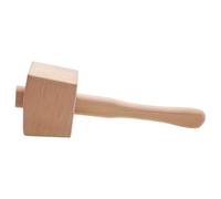 Beech Wooden Mallet - 10 pollici Multifunctional Woodworking Hammer, Ergonomic Solid Wood Hand Tool for Carpentry, Installing Objects, Chiseling & Crushing Ice, Durable & Non-Damaging