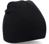 Beechfield B044.FNA Pull-On, Cuffia Unisex, Nero, Taglia Unica