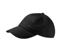 Beechfield B058.Blk Low-Profile Heavy Cotton Drill, Coperchio Unisex-Adulto, Nero, Taglia Unica