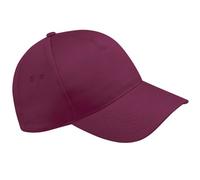 Beechfield, B15, berretto da baseball a 5 pannelli Burgundy Taglia unica
