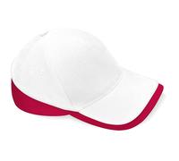Beechfield B171 Contrast Brushed Cotton Twill Teamwear Baseball Cap Hat