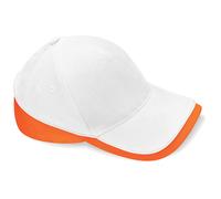 Beechfield B171 Contrast Brushed Cotton Twill Teamwear Baseball Cap Hat