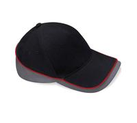 Beechfield B171 Contrast Brushed Cotton Twill Teamwear Baseball Cap Hat