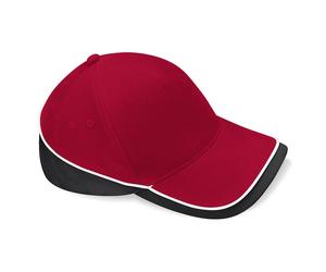 Beechfield B171 Contrast Brushed Cotton Twill Teamwear Baseball Cap Hat