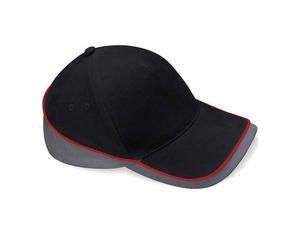 Beechfield B171 Contrast Brushed Cotton Twill Teamwear Baseball Cap Hat