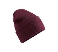 Beechfield® B40R Original Deep Cuffed Beanie - Bordeaux, Borgogna, Etichettalia unica