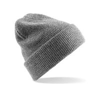 Beechfield B425.HEA Heritage, Cuffia Unisex, Heather Grey, Taglia Unica