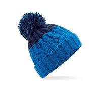 Beechfield B437 Apres Beanie (Azure Blue/Oxford Navy)