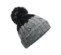 Beechfield B437 Apres Beanie - Berretto invernale lavorato a maglia, taglia unica, Verde chiaro/Nero, Taglia unica