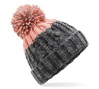 Beechfield B437 Apres Beanie (Graphite Grey/Blush)