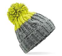 B437 Apres Beanie (Light Grey/Citron)