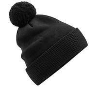 Beechfield B450N Organic Cotton Snowstar Beanie - Black