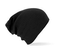 Beechfield Cuffia B461.Blk Slouch Unisex Nero Taglia Unica