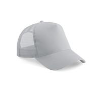 Beechfield B640 Half Mesh Trucker Cotton Front Panel Peak Baseball Cap Hat