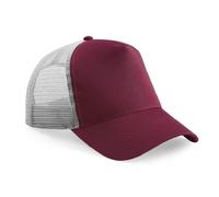 Beechfield B640 Half Mesh Trucker Cotton Front Panel Peak Baseball Cap Hat
