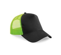 Beechfield B640 Half Mesh Trucker Cotton Front Panel Peak Baseball Cap Hat