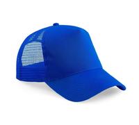 Beechfield B640 Half Mesh Trucker Cotton Front Panel Peak Baseball Cap Hat