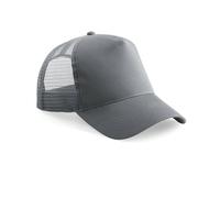 Beechfield B640 Half Mesh Trucker Cotton Front Panel Peak Baseball Cap Hat