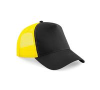 Beechfield B640 Half Mesh Trucker Cotton Front Panel Peak Baseball Cap Hat