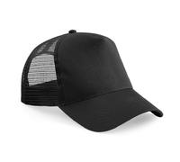 Beechfield B640 Half Mesh Trucker Cotton Front Panel Peak Baseball Cap Hat