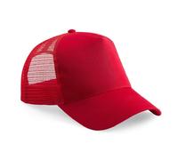 Beechfield B640 Half Mesh Trucker Cotton Front Panel Peak Baseball Cap Hat