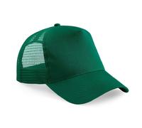 Beechfield B640 Half Mesh Trucker Cotton Front Panel Peak Baseball Cap Hat