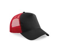 Beechfield B640 Half Mesh Trucker Cotton Front Panel Peak Baseball Cap Hat