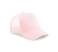 Beechfield B640 Half Mesh Trucker Cotton Front Panel Peak Baseball Cap Hat
