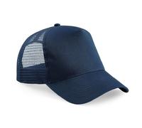 Beechfield B640 Half Mesh Trucker Cotton Front Panel Peak Baseball Cap Hat