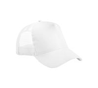 Beechfield® B640B Junior Snapback Trucker, bianco/bianco., Etichettalia unica