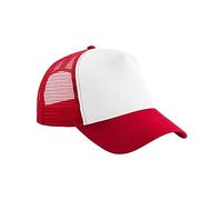 Beechfield® B640B Junior Snapback Trucker, Classico Rosso / Bianco, Etichettalia unica
