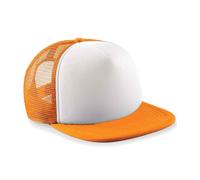 Beechfield B645B Cappello Da Baseball Snapback Vintage Per Bambini Con Rete