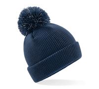 Beechfield Bambini Ragazzi Riflettente con Pon Cappellino a Maglia Acrilico Sci
