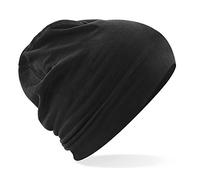 Beechfield Beanie in Cotone emsedale Cappello, Nero/Nero, Taglia Unica Unisex-Adulto