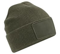 Beechfield - Beechfield Removable Patch Thinsuateâ„¢ Beanie, Basco Unisex - Adulto
