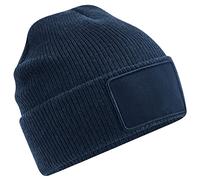 Beechfield - Beechfield Removable Patch Thinsuateâ„¢ Beanie, Basco Unisex - Adulto